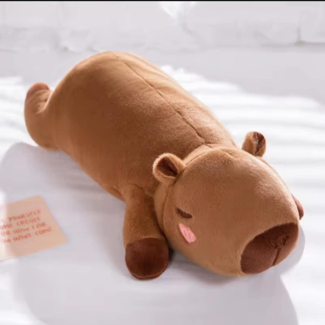 Kawaii Capybara Plush Pillow Shy
