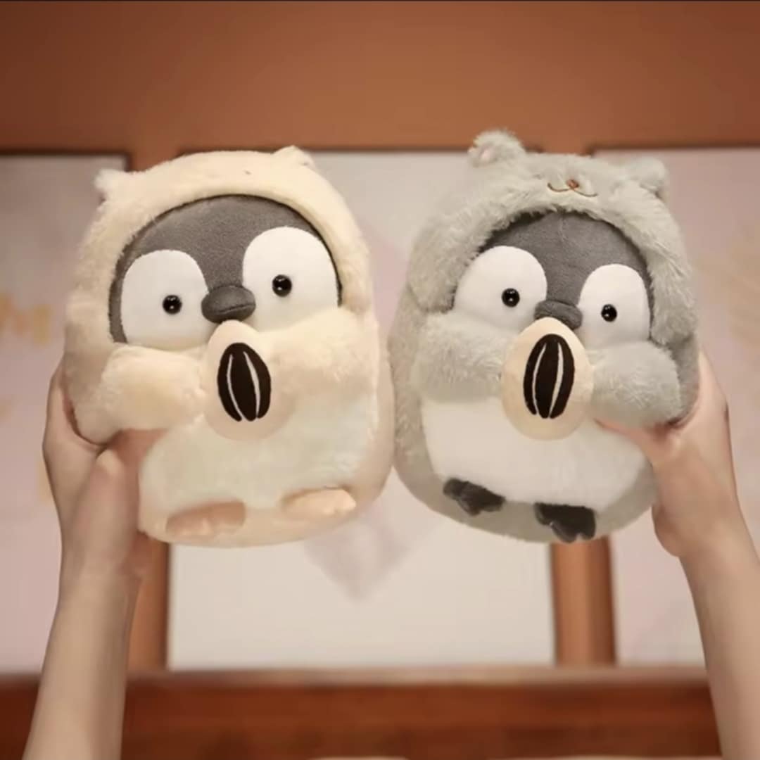 Penguin With Melon Seeds Plush Doll
