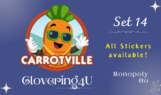SET 14 (Carrotville) - MONOPOLY GO STICKERS | LEGIT & TRUSTED!