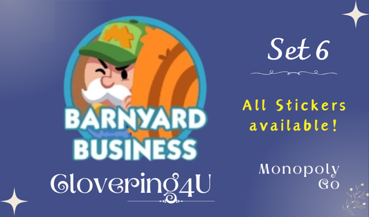 SET 6 (Barnyard Business) - MONOPOLY GO STICKERS | LEGIT & TRUSTED!