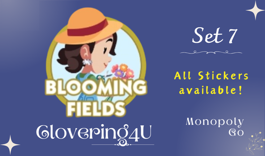 SET 7 (Blooming Fields) - MONOPOLY GO STICKERS | LEGIT & TRUSTED!