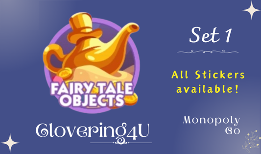 SET 1 (Fairy Tale Objects) - MONOPOLY GO STICKERS | LEGIT & TRUSTED!