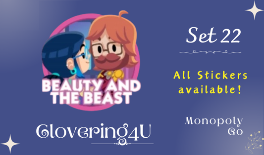 SET 22 (Beauty and the Beast) - MONOPOLY GO STICKERS | LEGIT & TRUSTED!