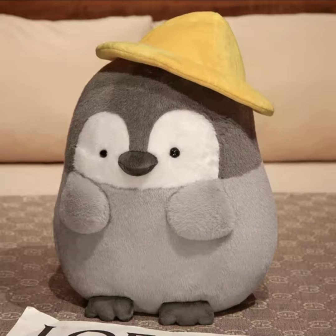 Yellow Hat Cute Penguin Plush Doll 